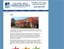 Tablet Screenshot of chapelhilldermatology.com